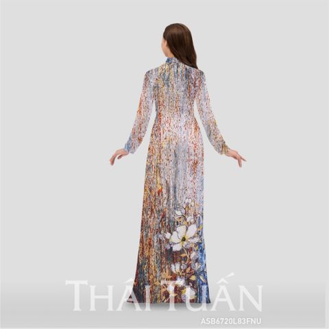 ASB6720L83FNU Vải Áo Dài Đính Đá Cao Cấp Khổ 1m50 x Dài 2m3