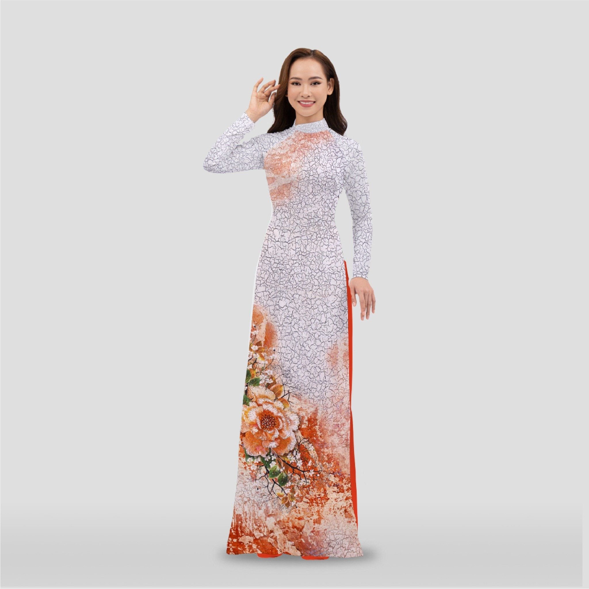 Vải Áo Dài Đính Đá Hương Thơm Kháng Khuẩn Cao Cấp Khổ 1m5x2m3 ASB6720L86FNP