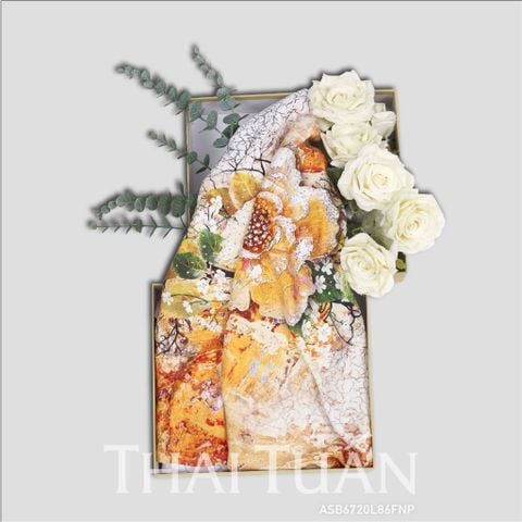 Vải Áo Dài Đính Đá Hương Thơm Kháng Khuẩn Cao Cấp Khổ 1m5x2m3 ASB6720L86FNP