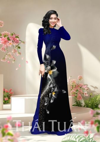 ASB6720S84IU5 Vải Vạn Hoa Đính Đá Cao Cấp 1m50 x 2m3