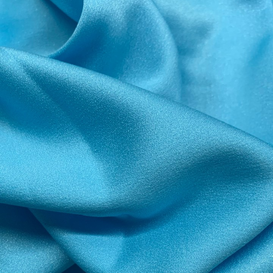 Vải Lụa Ánh Sao Trơn Xanh Dương Khổ 1m50 Dài 1m2 ASBL267005