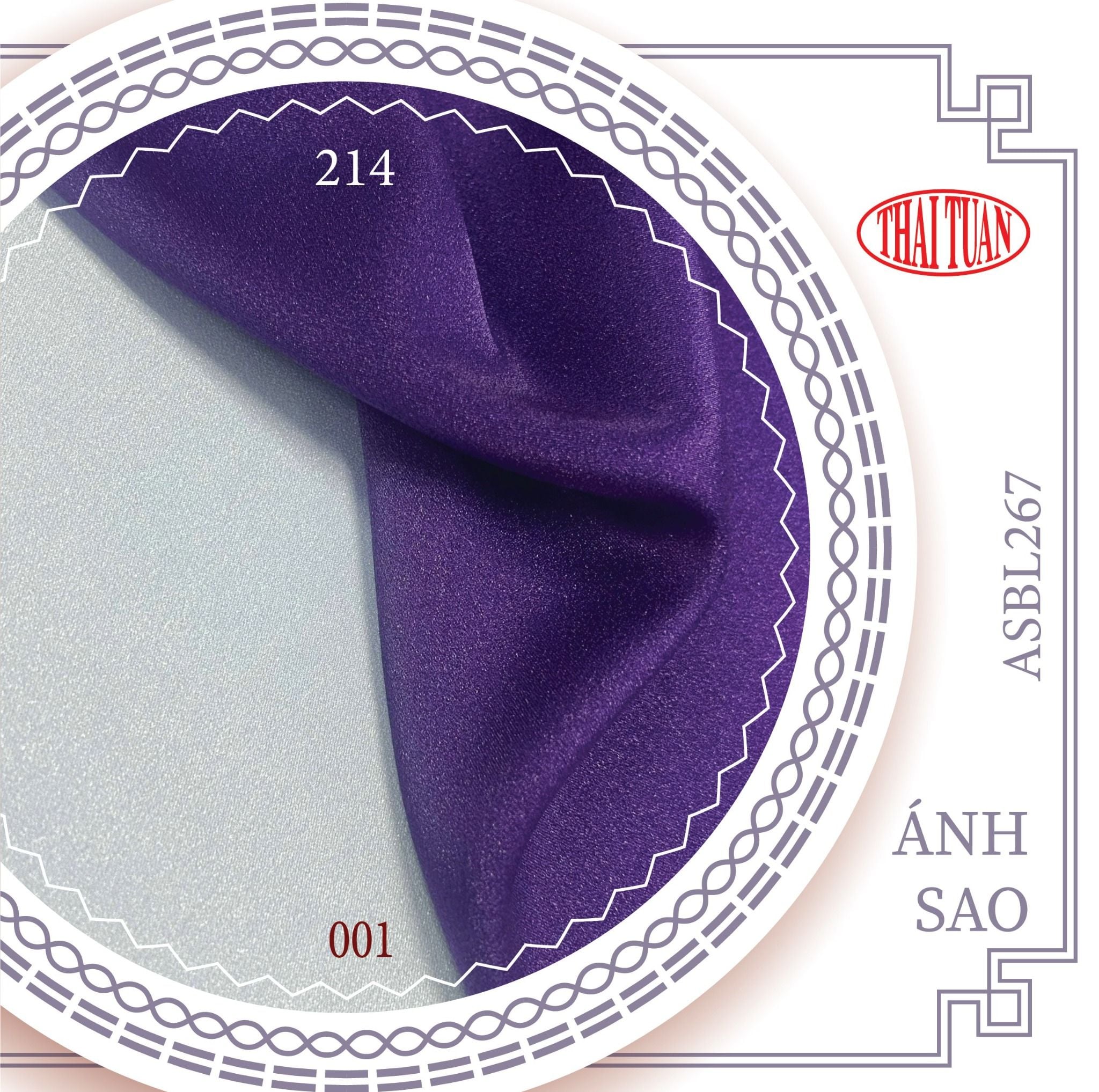 ASBL267001 Vải Lụa Ánh Sao Trơn Trắng Ánh Xanh