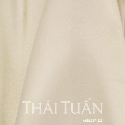 ASBL267225 Vải Lụa Ánh Sao Trơn Vàng Ngà