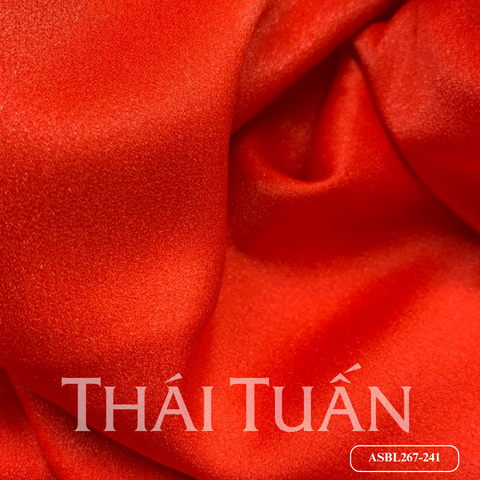 ASBL267241 Vải Lụa Ánh Sao Màu Đỏ