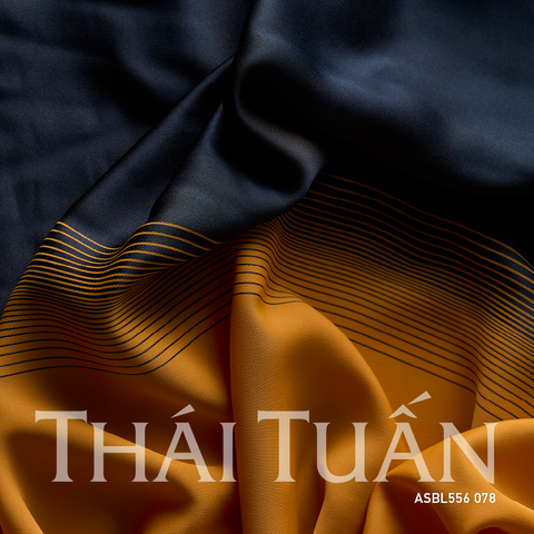 Vải In Hoa Văn Cách Điệu Nhẹ Màu Vàng Đồng 2 Ánh Khổ 1m50 Dài 3m ASBL556078