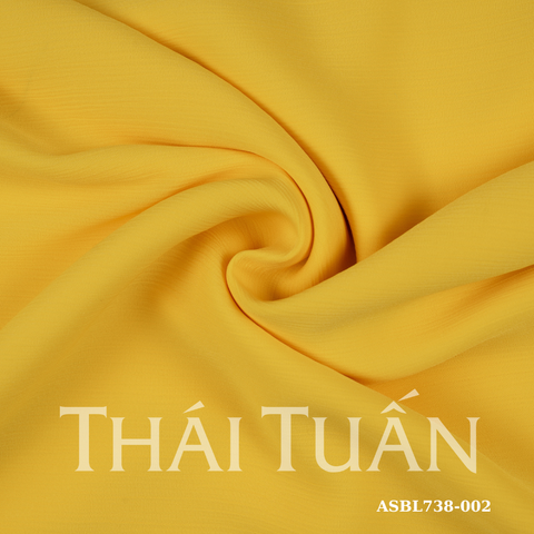 ASBL738002 Vải Trơn Nhịp Khúc Màu Vàng Tươi Khổ 1m5 x 2m