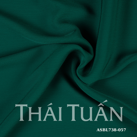 ASBL738057 Vải Trơn Nhịp Khúc Màu Xanh Lá Đậm Khổ 1m5 x 1m2