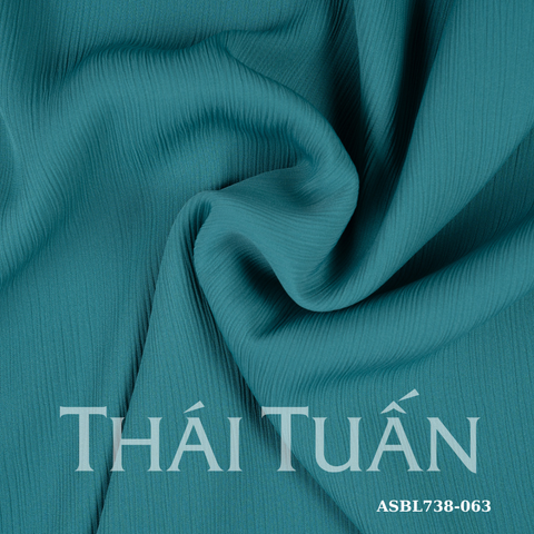 ASBL738063 Vải Trơn Nhịp Khúc Màu Xanh Khổ 1m5 x 1m2