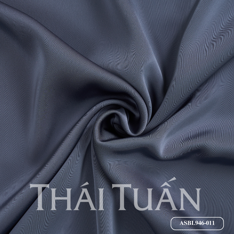 ASBL946011 Vải Lụa Trơn Satin Màu Xám Khổ 1m50 x 2m