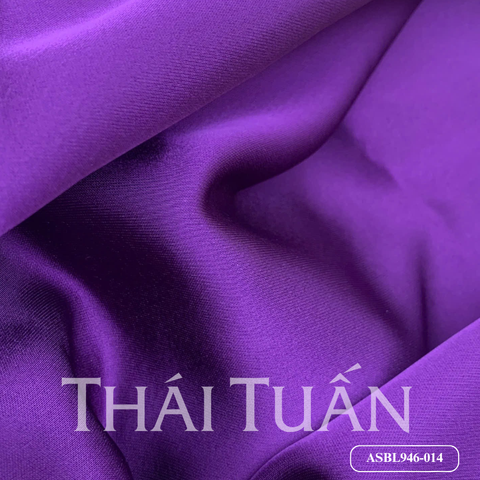 ASBL946014 Vải Lụa Trơn Satin Màu Tím Khổ 1m50 x 1m2
