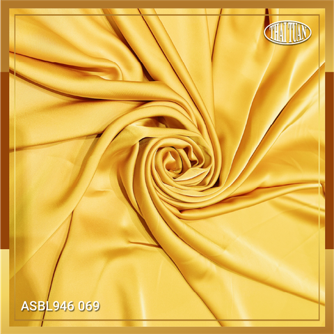 ASBL946069 Vải Trơn Satin Đẹp Màu Vàng Đồng Khổ 1,2 Mét