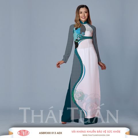 Vải Áo Dài In Họa Tiết Kháng Khuẩn ASBR300ADX