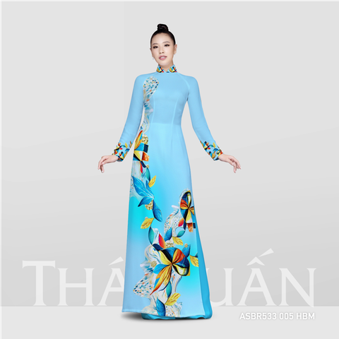 ASBR533HBM Vải Sắc Phương Nam In Hoa Văn Nhiều Màu Khổ 1m50 x 2m1