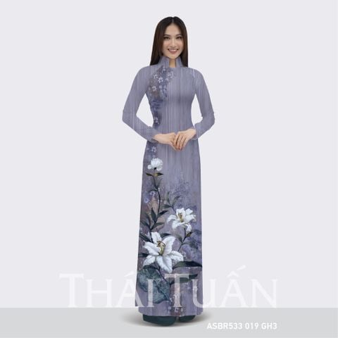 ASBR533019GH3 Vải Sắc Phương Nam In Hoa Văn Khổ 1m50 Dài 2m1