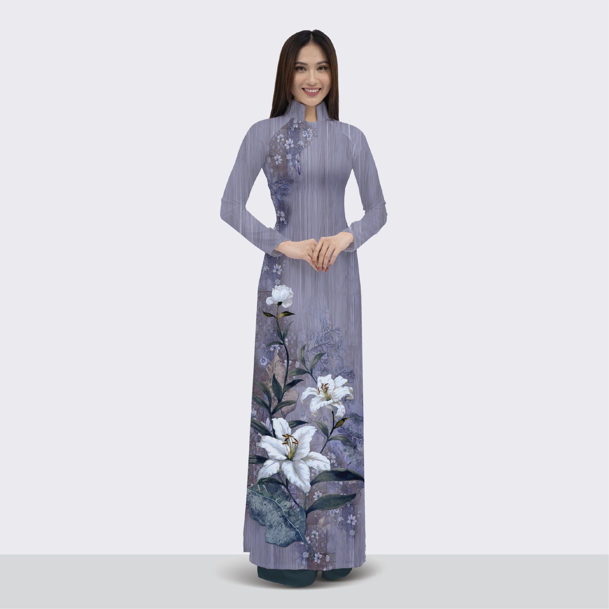 ASBR533019GH3 Vải Sắc Phương Nam In Hoa Văn Khổ 1m50 Dài 2m1