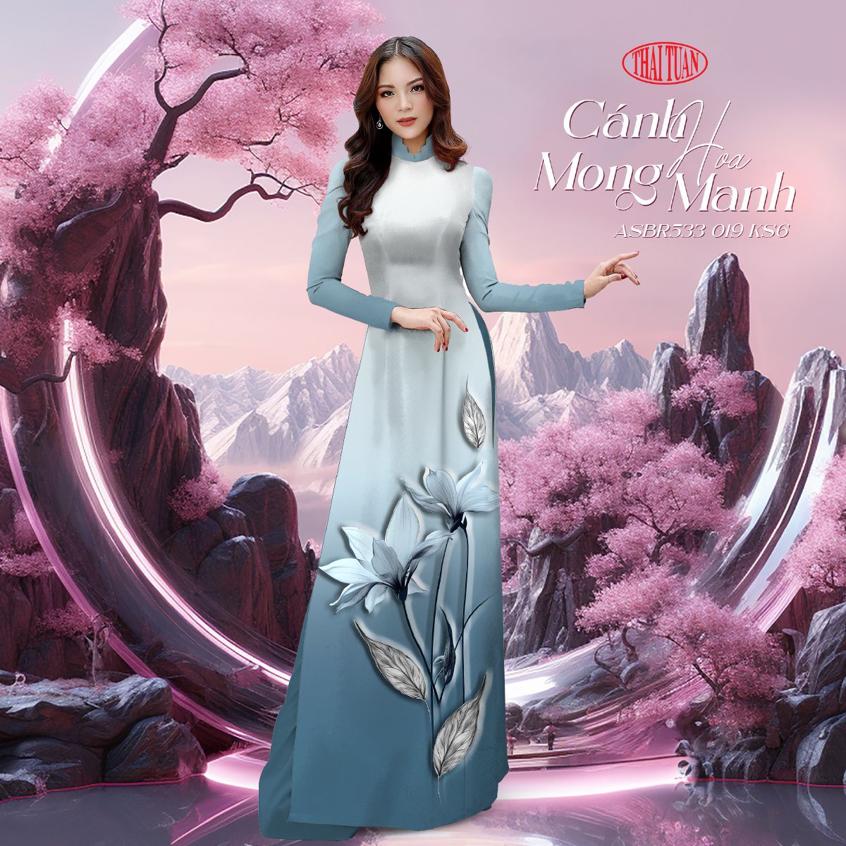 ASBR533019KS6 Vải Áo Dài Sắc Phương Nam Kháng Khuẩn Khổ 1m50 x 2m1