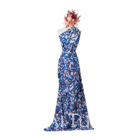 Vải In Hoa Văn Hoa Lá Màu Xanh Khổ 1m50 Dài 2m ASBR533053IC0