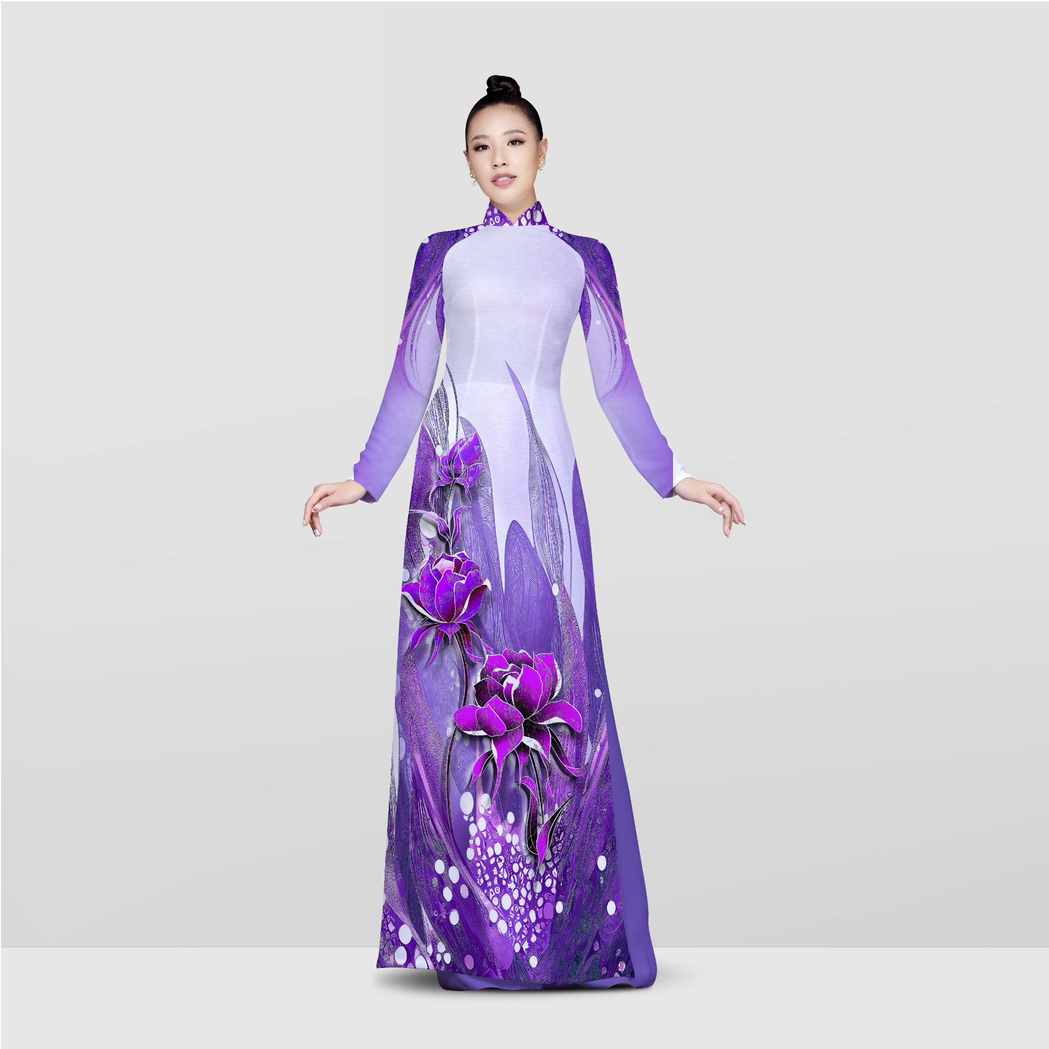 ASBR533HB4 Vải Sắc Phương Nam In Hoa Văn Nhiều Màu Khổ 1m50 x Dài 2m1