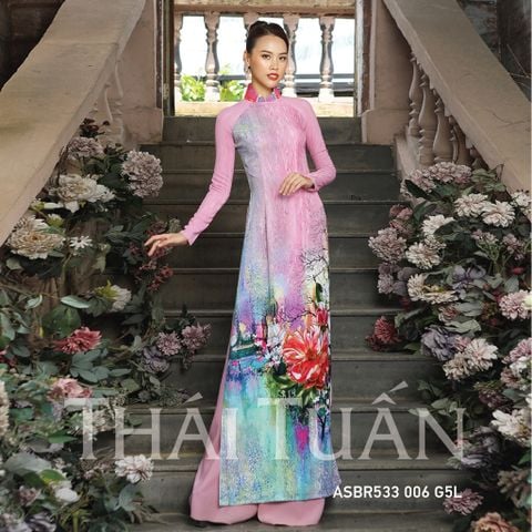 ASBR533006G5L Vải Áo Dài In Kháng Khuẩn Khổ 1m50 x 2m1