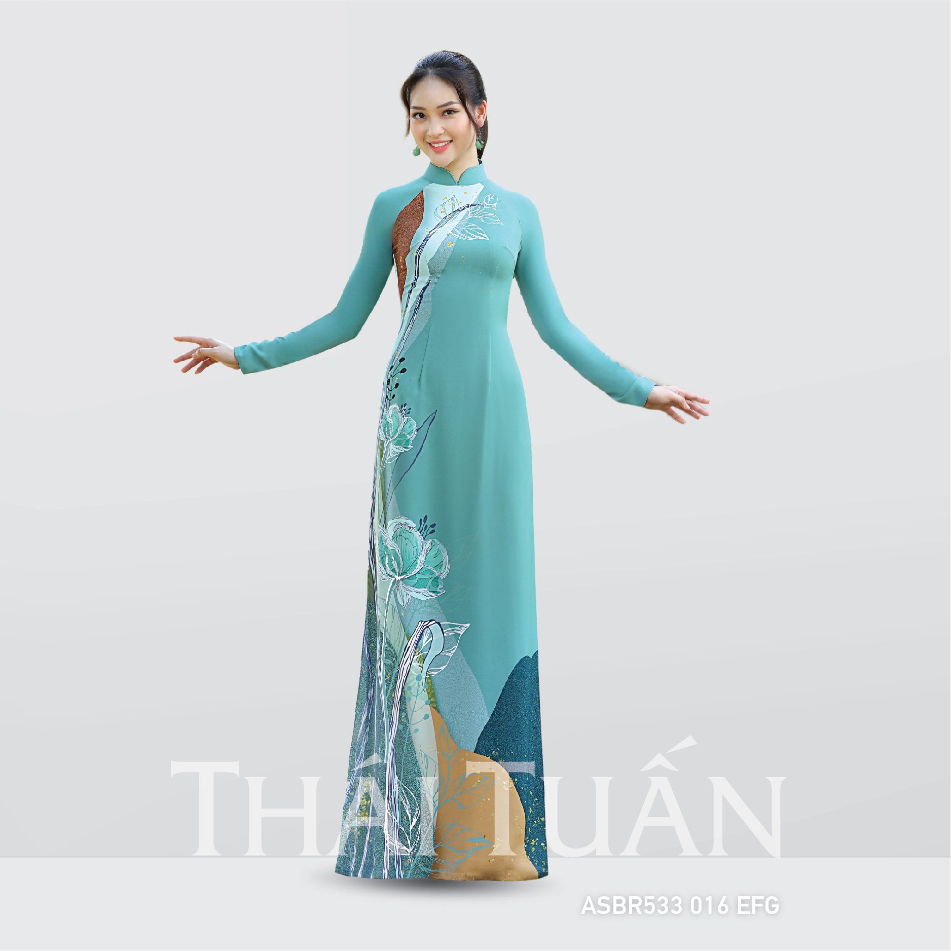 ASBR533-EFG | Vải Áo Dài In Sắc Phương Nam Kháng Khuẩn (Nhiều Màu) Khổ 1m50 x 2m1
