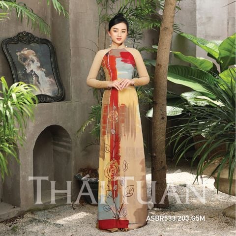 ASBR533203G5M Vải Áo Dài In Kháng Khuẩn Khổ 1m50 x Dài 2m1