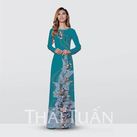 ASBR533-EFE | Vải Áo Dài In Sắc Phương Nam Họa Tiết Kháng Khuẩn (Nhiều Màu) Khổ 1m50 x 2m1