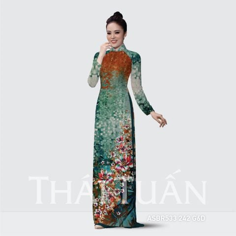 Vải Áo Dài In Kháng Khuẩn Khổ 1m50 x 2m1 ASBR533242G6D