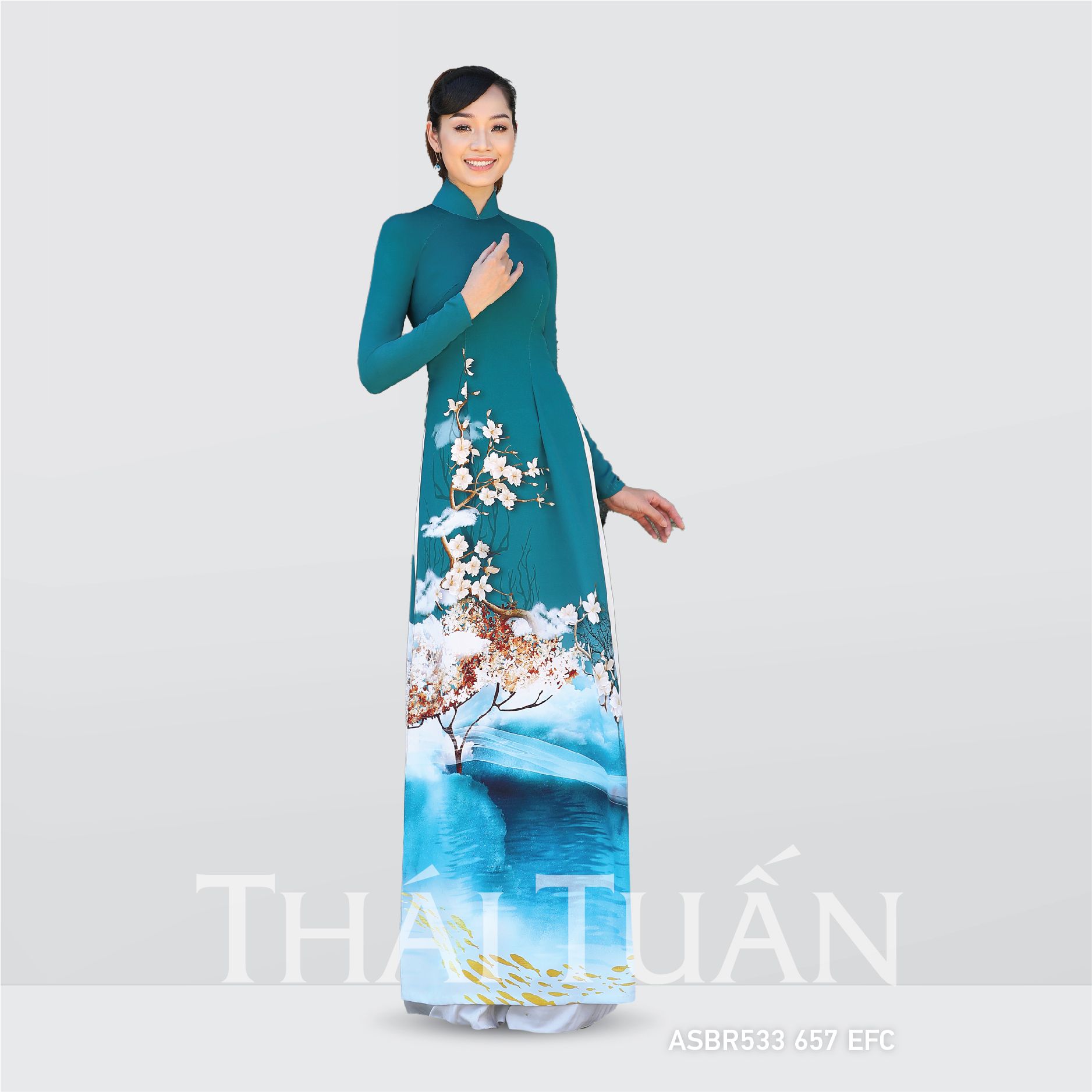 ASBR533-EFC | Vải Áo Dài In Họa Tiết Kháng Khuẩn (Nhiều Màu) Khổ 1m50 x 2m1