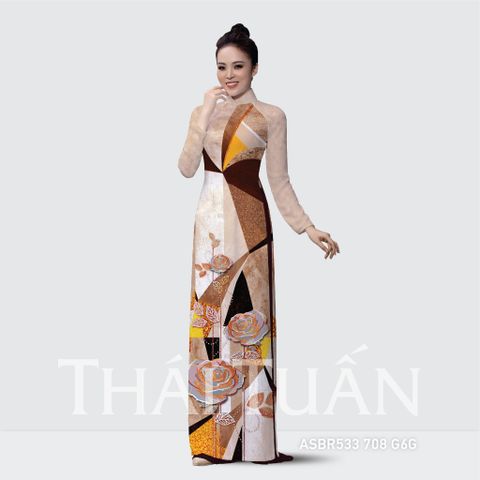 ASBR533708G6G Vải Áo Dài In Kháng Khuẩn Khổ 1m50 x 2m1