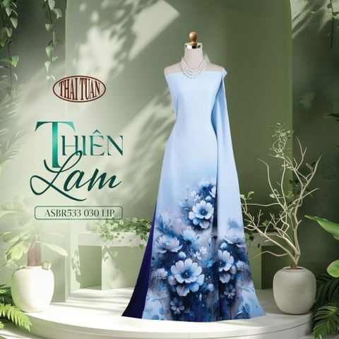 ASBR533030LIP Vải Áo Dài Sắc Phương Nam Thiên Lam Kháng Khuẩn Khổ 1m50 x 2m1