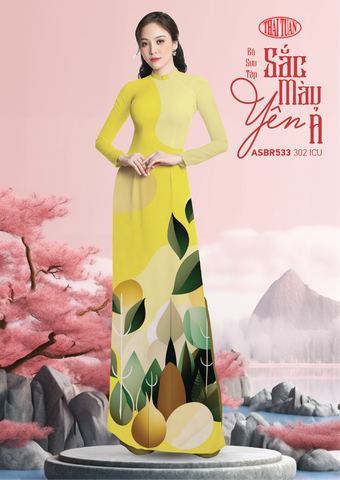 Vải In Sắc Phương Nam Thái Tuấn Họa Tiết Màu Vàng Khổ 1m50 Dài 2m1 ASBR533302ICU