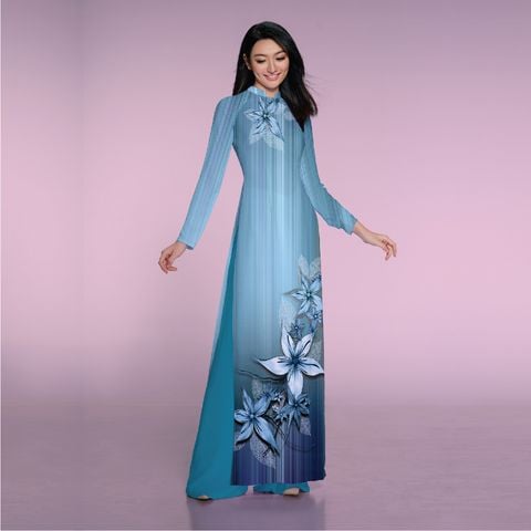 ASBR533315CHS Vải Áo Dài In Họa Tiết Kháng Khuẩn Khổ 1m50 x 2m1