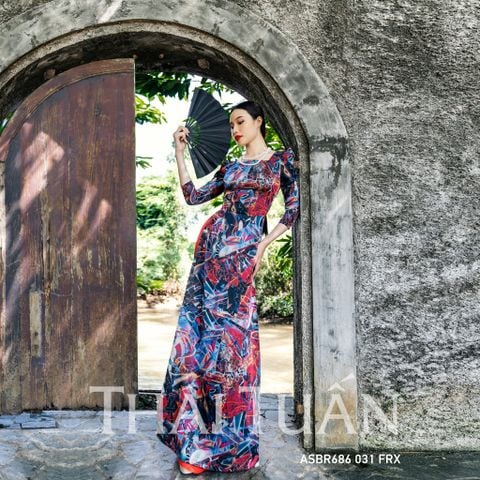 Vải In Hoa Văn Đều Cao Cấp Hồng Đỏ ASBR686031FRX