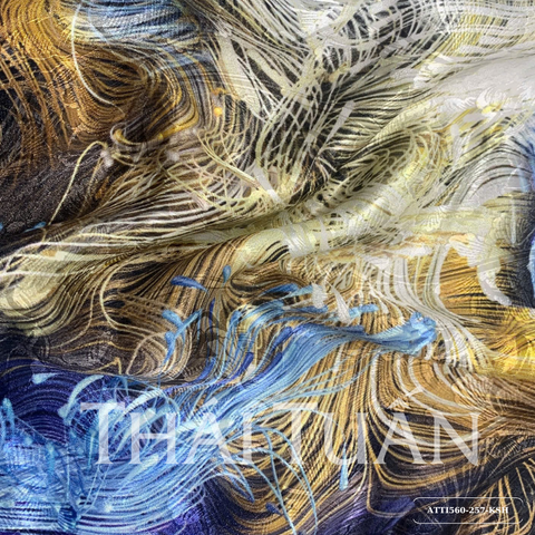 Vải Tơ Tằm In Cao Cấp Họa Tiết Màu Sắc Khổ 1m15 x 2m4 ATTI560257KSH