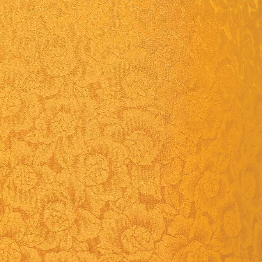 Vải Tơ Tằm Cao Cấp Hoa Lá Màu Vàng Khổ 1m15 x Dài 2m4 ATTN50739D