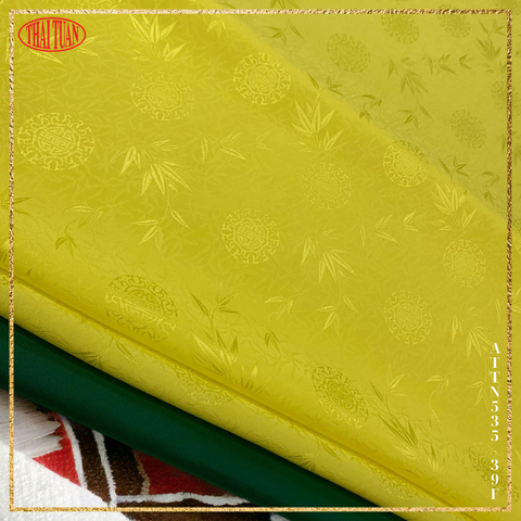 Vải Tơ Tằm Cao Cấp Màu Vàng Khổ Vải 1m15 ATTN53539F