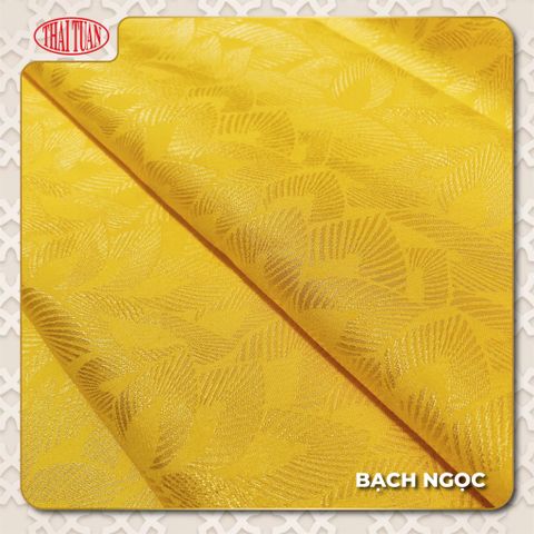 Vải Gấm Bạch Ngọc Màu Vàng Khổ 1m15 x 2m5 DSWN004402