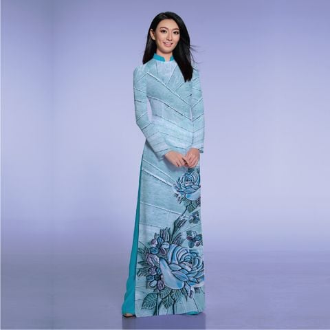ASBA5331013CM2 Vải Áo Dài In Họa Tiết Kháng Khuẩn Khổ 1m50 x Dài 2m1