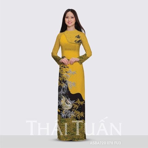 ASB6720M75FU3 Vải Áo Dài Đính Đá Cao Cấp Khổ 1m50 x Dài 2m3