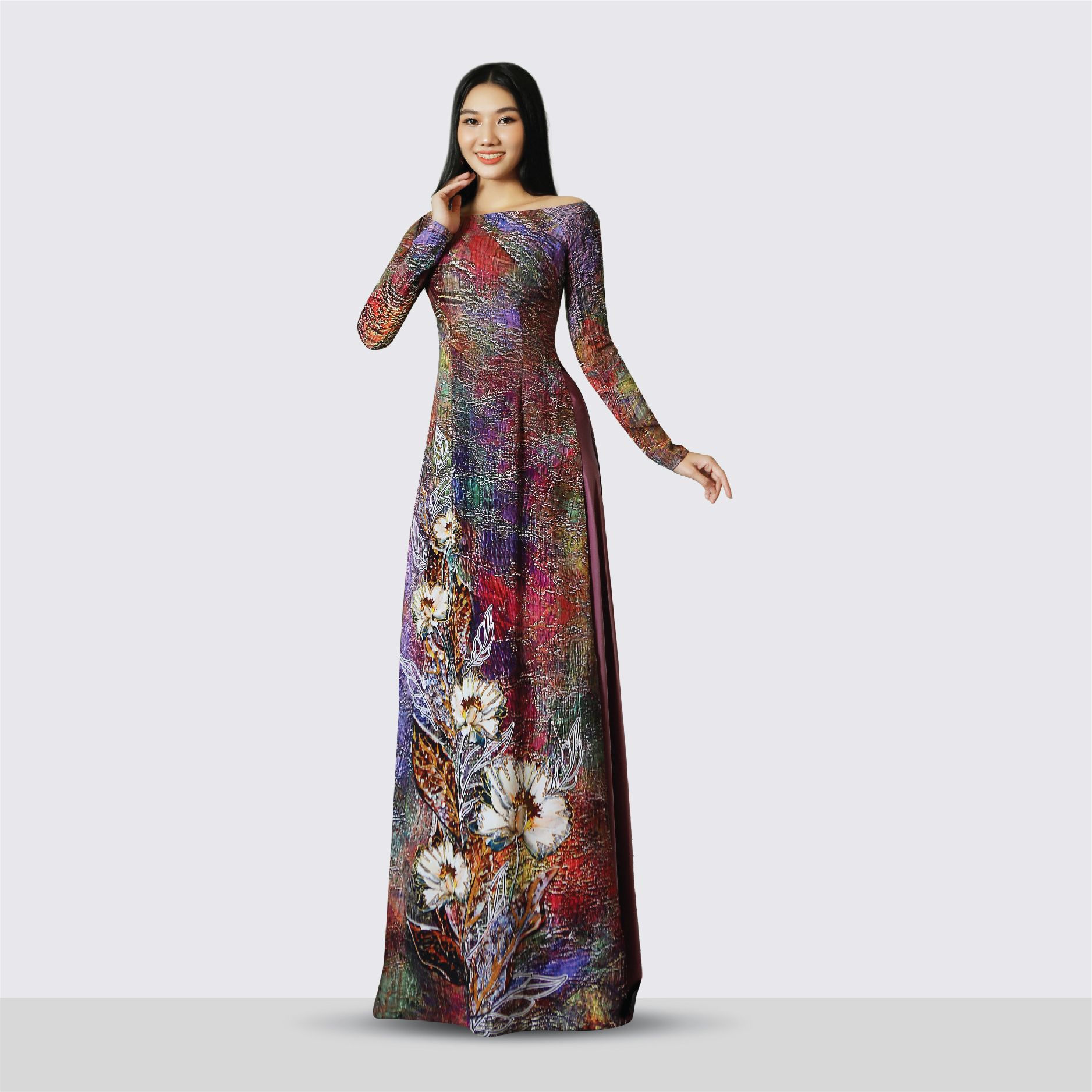 ASBA720014G1T Vải Áo Dài Hương Thơm Kháng Khuẩn Khổ 1m50 x Dài 2m3