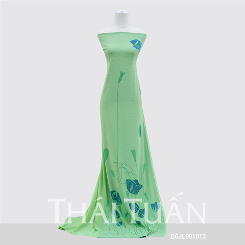 DGJL001013 Vải Gấm Hoa Văn Co Giãn Khổ 1m60 Dài 1m8