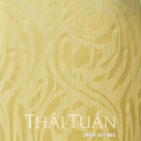 Vải Gấm Nhung Hoa Màu Vàng Khổ 1m15 x 2m5 DHLN001002