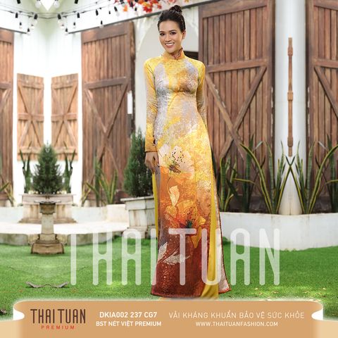 DKIA002237CG7 Vải Áo Dài Kim Tuyến Premium Kháng Khuẩn Khổ 1m50 x Dài 2m3