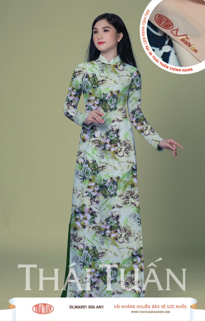 DLMA001-006-AN1 | Vải Áo Dài Hoa Văn In