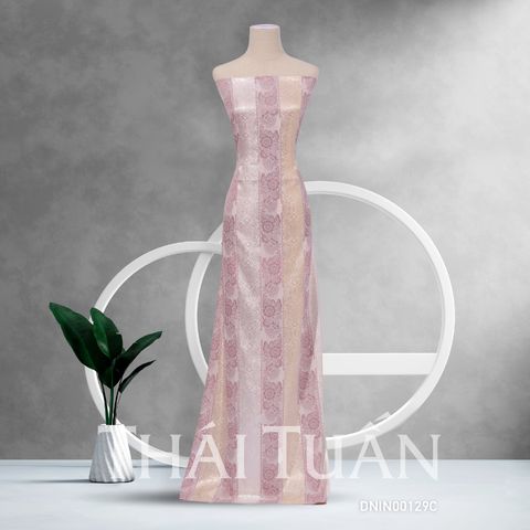 DNIN00129C Vải Gấm Hoa Văn Khổ 1m15 x 2m5