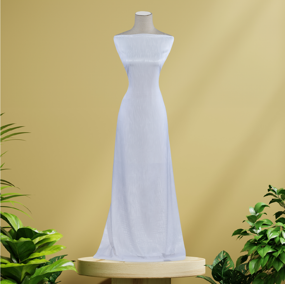 DQTL010 Vải Áo Dài Nữ Sinh Lencii Ngọc Sương Kháng Khuẩn Khổ Lớn