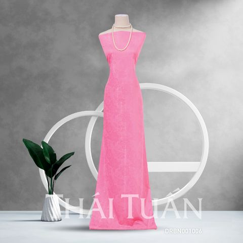 DRBN001006 Vải Gấm Hoàng Kim Hồng Khổ 1m15 x 3m