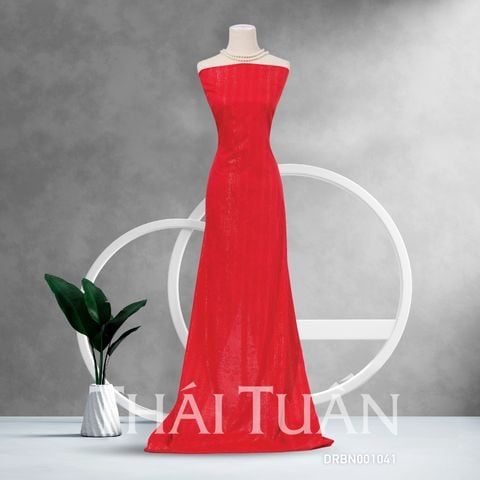 DRBN001041 Vải Gấm Hoàng Kim Đỏ Khổ 1m15 Dài 2m5