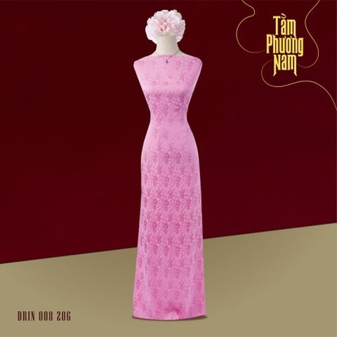 Vải Gấm Tầm Phương Nam Màu Hồng Khổ 1m15 x 2m5 DRIN008206