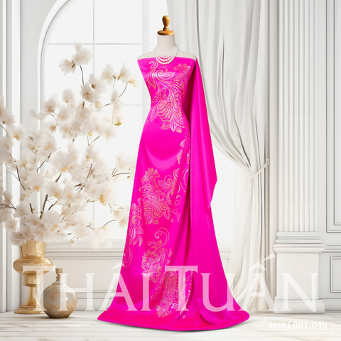 Vải Gấm Cát Tường Cao Cấp Chuyên Biệt Màu Hồng Sáng Khổ 1m50 x 2m3 DSRL001046